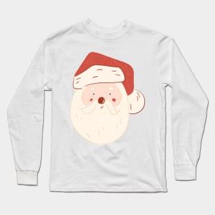 Little Saint Nick Santa Clause Father Christmas Illustration Long Sleeve T-Shirt